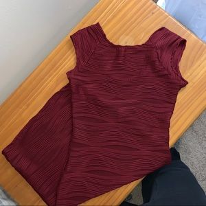 Maroon Bodycon Dress